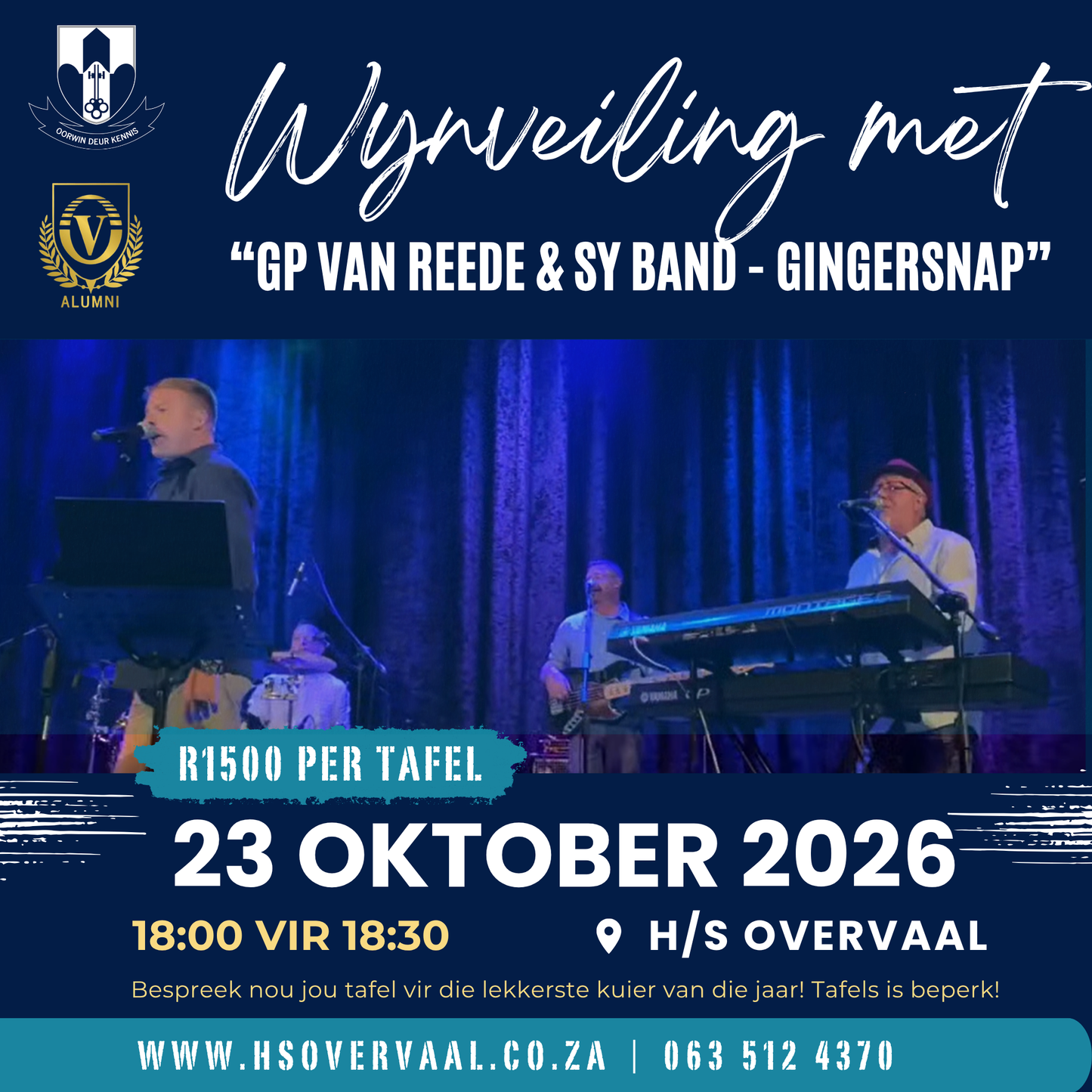 Wynveiling met GP van Reede van Oudtshoorn & sy Band - Gingersnap